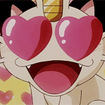 99px.ru аватар Влюбленный Мяут / Meowth из аниме Покемон / Pokemon