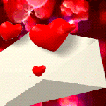 99px.ru аватар Из любовного конвертика вылетают сердечки врассыпную