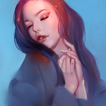 Аватар Девушка с закрытыми глазами, автор Peter Xiao