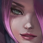 99px.ru аватар Девушка с фиолетовыми волосами, by Hoobamon