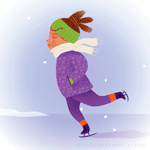 99px.ru аватар Девочка едет на коньках
