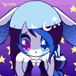 99px.ru аватар Милый кролик с разноцветными глазами, by Diives