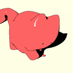 99px.ru аватар Кот пытается наступить лапками на розовое пятнышко