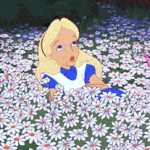 99px.ru аватар Алиса ложится в цветы из мультфильма Алиса в стране чудес / Alice in Wonderland