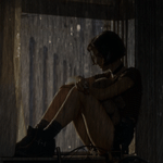 Аватар Natalie Portman / Натали Портман в роли Матильды Ландо / Mathilda Lando из фильма Leon / Леон на окне под дождем
