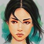 Аватар Темноволосая милая девушка