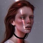 Аватар Девушка с падающим на нее светом, by Julia Razumova