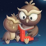 Аватар Сова читает книгу совенку, by KellerAC