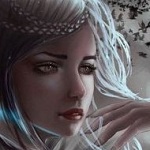 99px.ru аватар Девушка держит руку у лица, by Aoleev