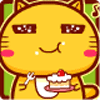 99px.ru аватар Котик с аппетитом ест пирожное