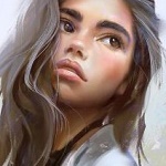 99px.ru аватар Девушка с длинными волосами, by avvart