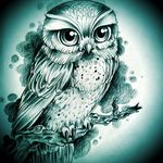 Аватар Рисунок совы на ветке