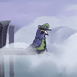 99px.ru аватар Попугай в кепке сидит на причале в окружении густого тумана