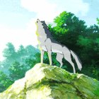 99px.ru аватар Волк стоит на камне и воет