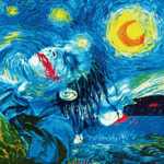 99px.ru аватар Картина Джокера / Joker в стиле Ван Гога / Van Gogh