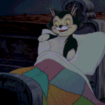 Аватар Котенок Figaro / Фигаро из диснеевского мультфильма Pinocchio / Пиноккио укладывается спать