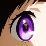 Аватар Houtarou Oreki / Хотару Ореки отражается в глазу Eru Chitanda / Эру Читанды из аниме Hyouka / Хека
