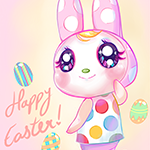 Аватар Милый розовый кролик (Счастливой пасхи! / Happy Easter), автор Kipichuu