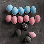 Аватар Яйца переворачивают образуя фразу (Счастливой пасхи! / Happy Easter)