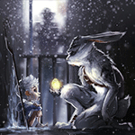 99px.ru аватар Ледяной Джек и Пасхальный кролик из мультфильма Хранители снов / Rise of the Guardians, автор Joshua Raphael
