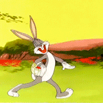 99px.ru аватар Bugs Bunny / Багз Банни бежит с корзинкой пасхальных яиц