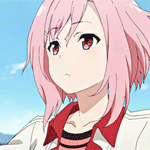 99px.ru аватар Йошино Кохару / Yoshino Koharu из аниме Квест Сакуры / Sakura Quest, на фоне голубого неба