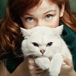 99px.ru аватар Девочка со своим котом, by Natalia Mentugova