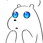 99px.ru аватар Медвежонок с голубыми глазами на белом фоне