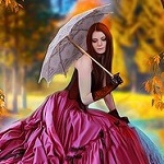99px.ru аватар Девушка с зонтом в руке