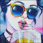 99px.ru аватар Девушка в солнечных очках, by Harumi Hironaka