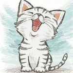 99px.ru аватар Рисованный котенок мяукает