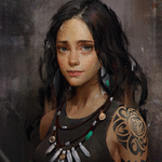 99px.ru аватар Девушка с тату на руке, и украшениями на шее, by Kable Lin