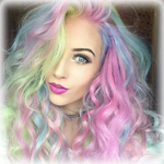 99px.ru аватар Девушка с разноцветными волосами