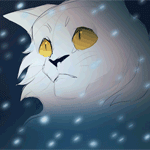 99px.ru аватар Белый кот под падающим снегом