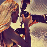 99px.ru аватар Блондинка с фотокамерой