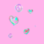99px.ru аватар Сердечки и шарики на светло-розовом фоне