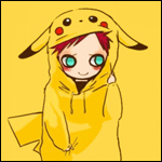 99px.ru аватар Gaara / Гаара из аниме Naruto / Наруто, одетый в толстовку в виде Pikachu / Пикачу из аниме Pokemon / Покемон