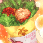 99px.ru аватар Ролл с листьями салата и мясом из аниме Повар-боец Сома / Shokugeki no Souma