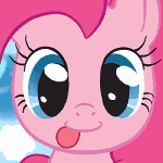 99px.ru аватар Пинки Пай / Pinkie Pie из мультсериала Мои маленькие пони: Дружба — это чудо / My Little Pony: Friendship is Magic облизывается, by SmilesFPS