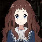 99px.ru аватар Аи Шиндо / Ai Shindou из аниме По ту сторону границы / Kyoukai no Kanata мило улыбается, склонив голову набок