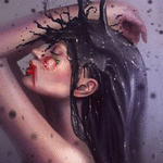 99px.ru аватар Девушка с окровавленными губами, by Sandramalie