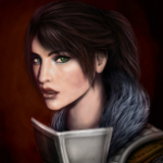 99px.ru аватар Темноволосая девушка / арт на игру Dragon Age, by Jinxiedoodle
