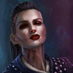 99px.ru аватар Девушка с татуировкой на шее / арт на игру Mass Effect, by Jinxiedoodle