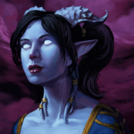 Аватар Темноволосая дренейка-арт на игру World of Warcraft, by Darantha