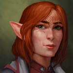 Аватар Рыжеволосая эльфийка / арт на игру Dragon Age, by Darantha