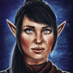 Аватар Эльфийка с темными волосами / арт на игру Dragon Age, by Felinna