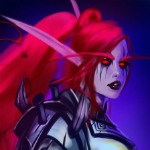 99px.ru аватар Ночная эльфийка с розовыми волосами-арт на игру World of Warcraft, by Sabalmirss