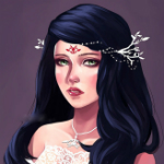 99px.ru аватар Темноволосая девушка с зелеными глазами, by Sayuki-Art