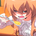 Аватар Тайга Айсака / Taiga Aisaka из аниме Тора-Дора / Тигр против дракона / ToraDora ест