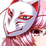 99px.ru аватар Hata no Kokoro с маской на голове из игры Touhou / Проект Восток